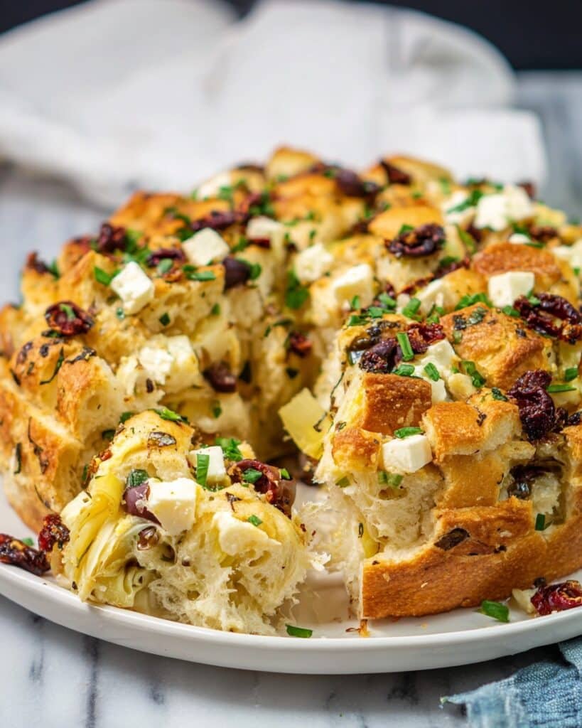 Mediterranean Pull Apart Bread Recipe