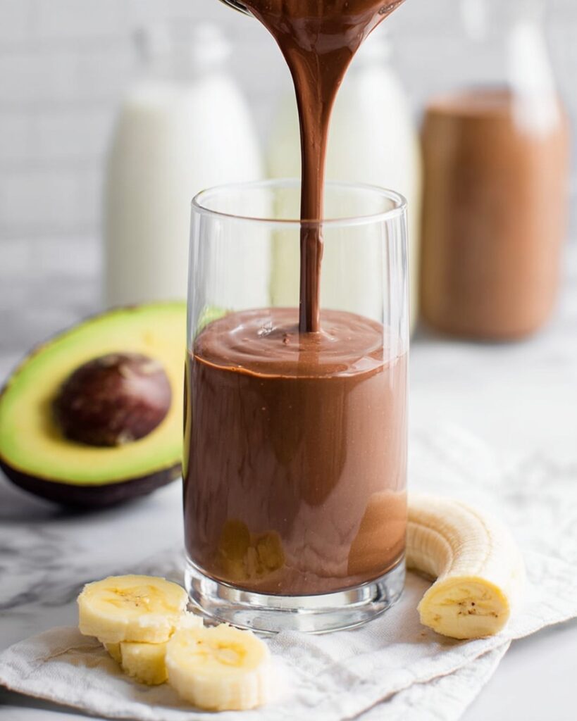 Chocolate Avocado Banana Smoothie Recipe