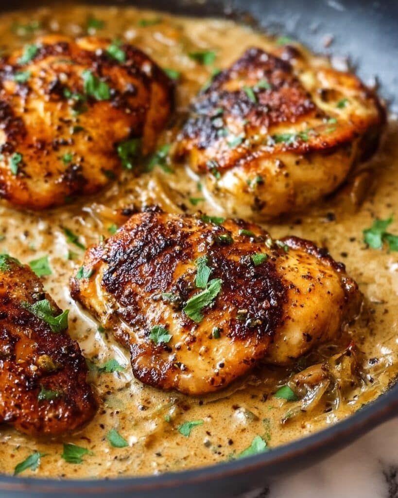 Creamy Mustard Chicken {Paleo, Whole30, Keto} Recipe