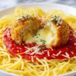 Chicken Parmesan Stuffed Meatballs Recipe