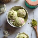 Honey Matcha Coconut and Lime Ice Cream Recipe