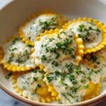 Easy Butternut Squash Ravioli with Maple Cream Sauce Recipe