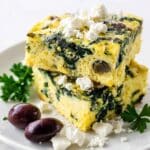 Spinach and Feta Greek Egg Bake Recipe