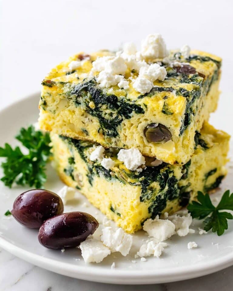 Spinach and Feta Greek Egg Bake Recipe