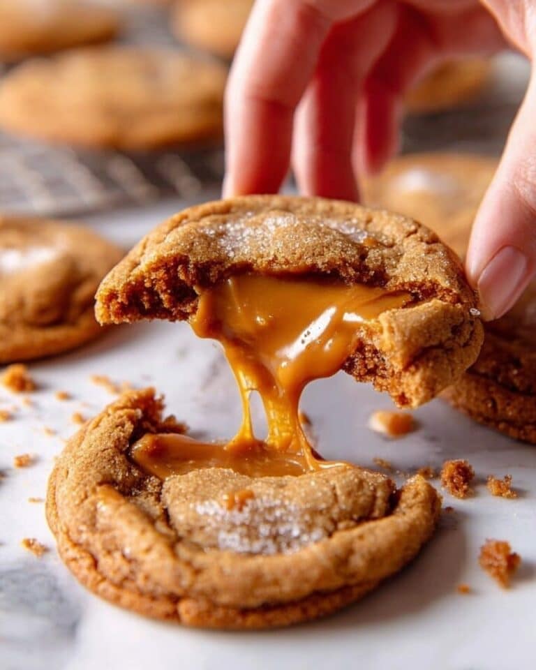Biscoff Cookie Butter Cookies with Lava Center Recipe