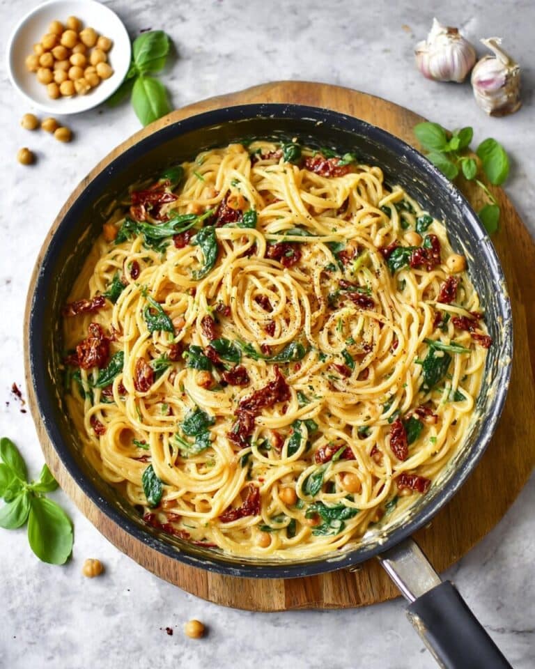 Hummus Pasta (Quick and Easy) Recipe