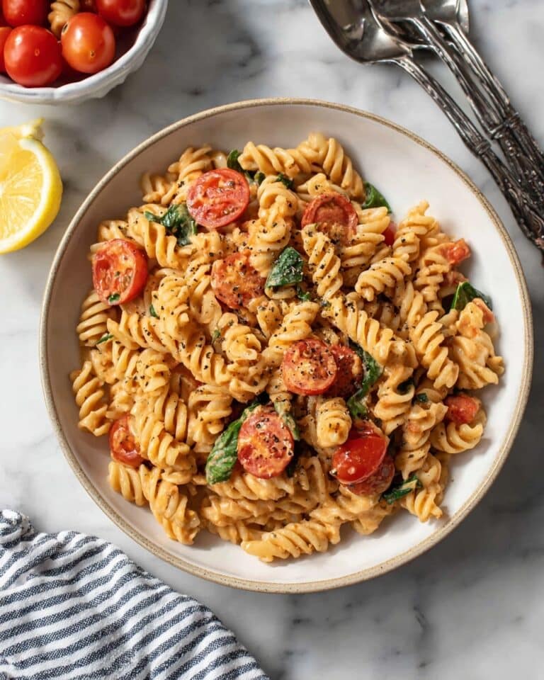 Easy Hummus Pasta Recipe