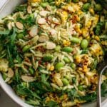 Grilled Corn Orzo Salad with Scallion Dill Dressing Recipe