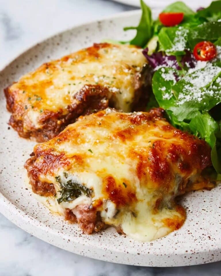 Ground Turkey Pockets with Spinach, Tomatoes, and Cheesy Filling Recipe