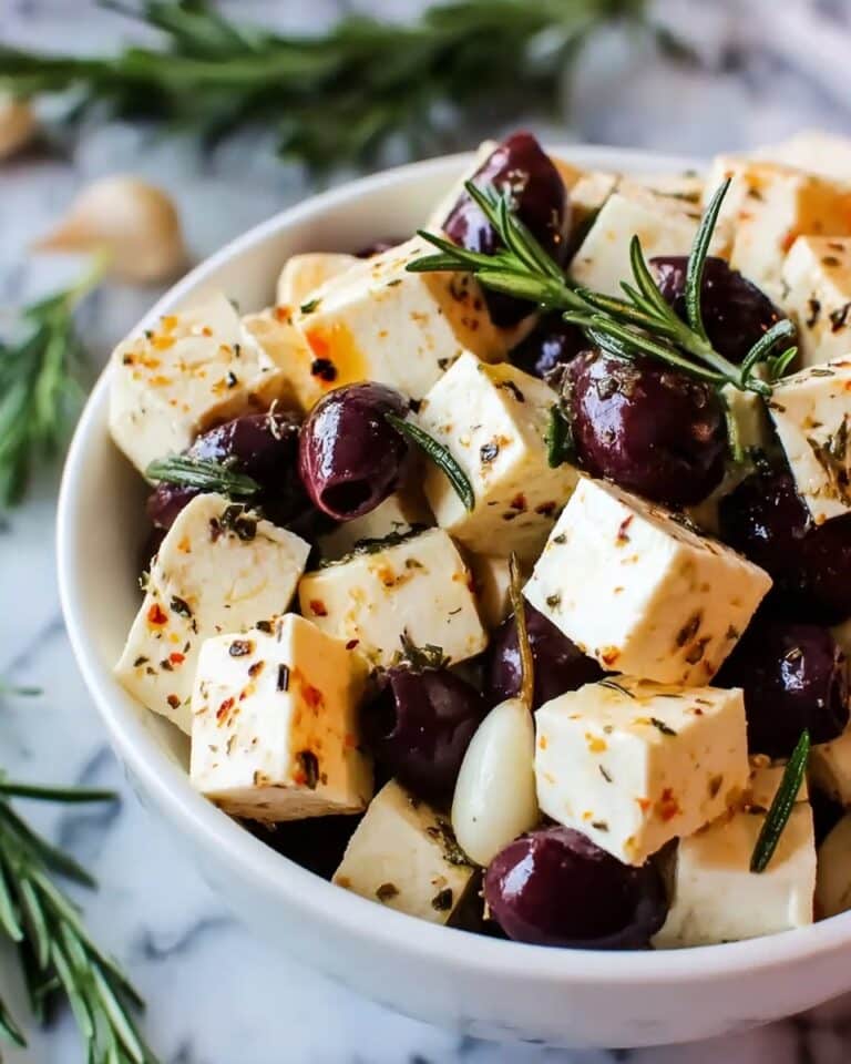 Marinated Cheese and Olives Recipe