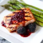 Grilled Salmon with Blackberry Sauce Recipe