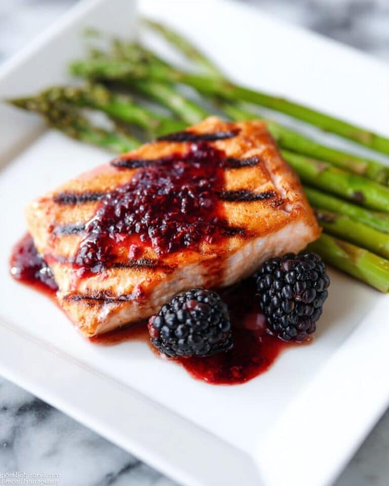 Grilled Salmon with Blackberry Sauce Recipe