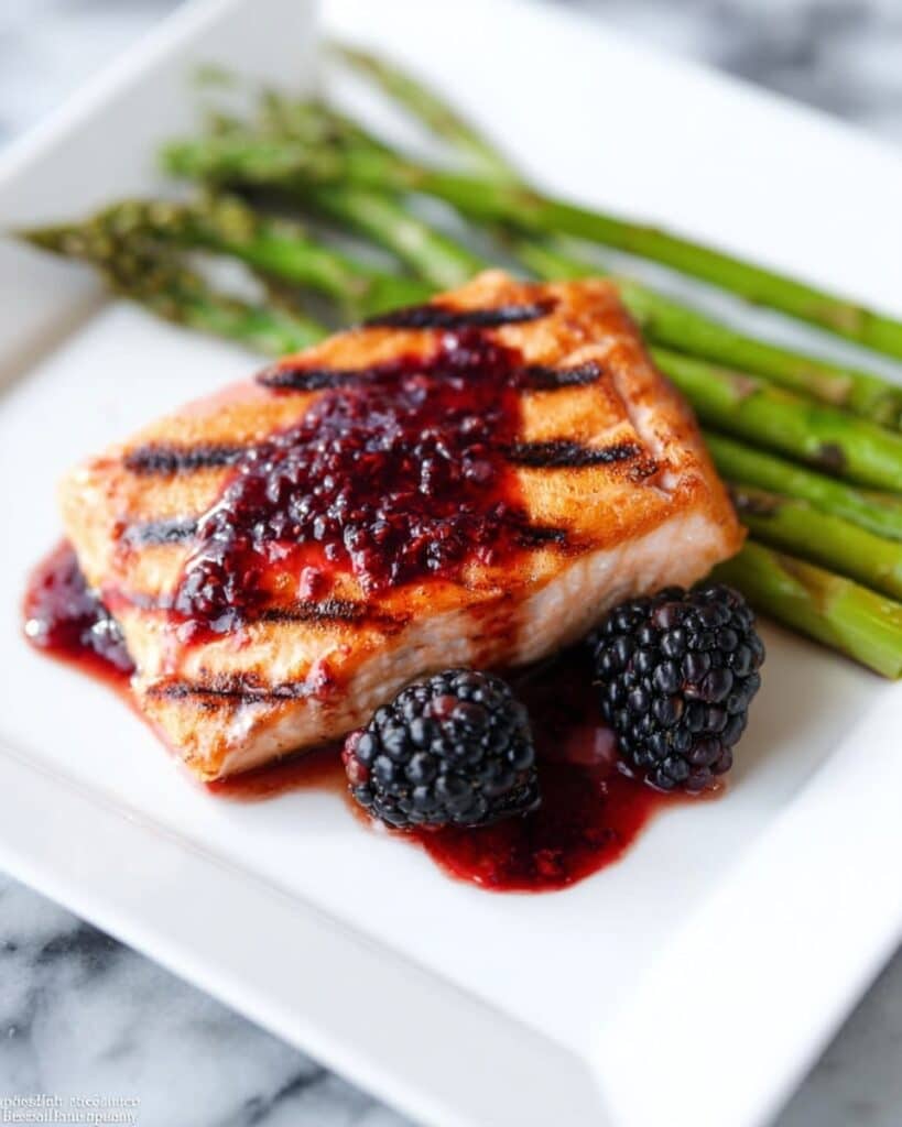 Grilled Salmon with Blackberry Sauce Recipe