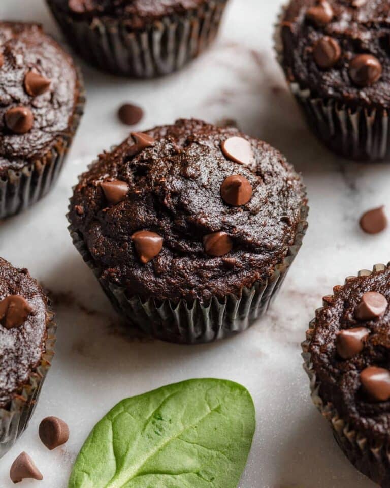 Chocolate Spinach Muffins Recipe