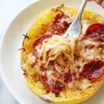 Spaghetti Squash Pizza Nests Recipe