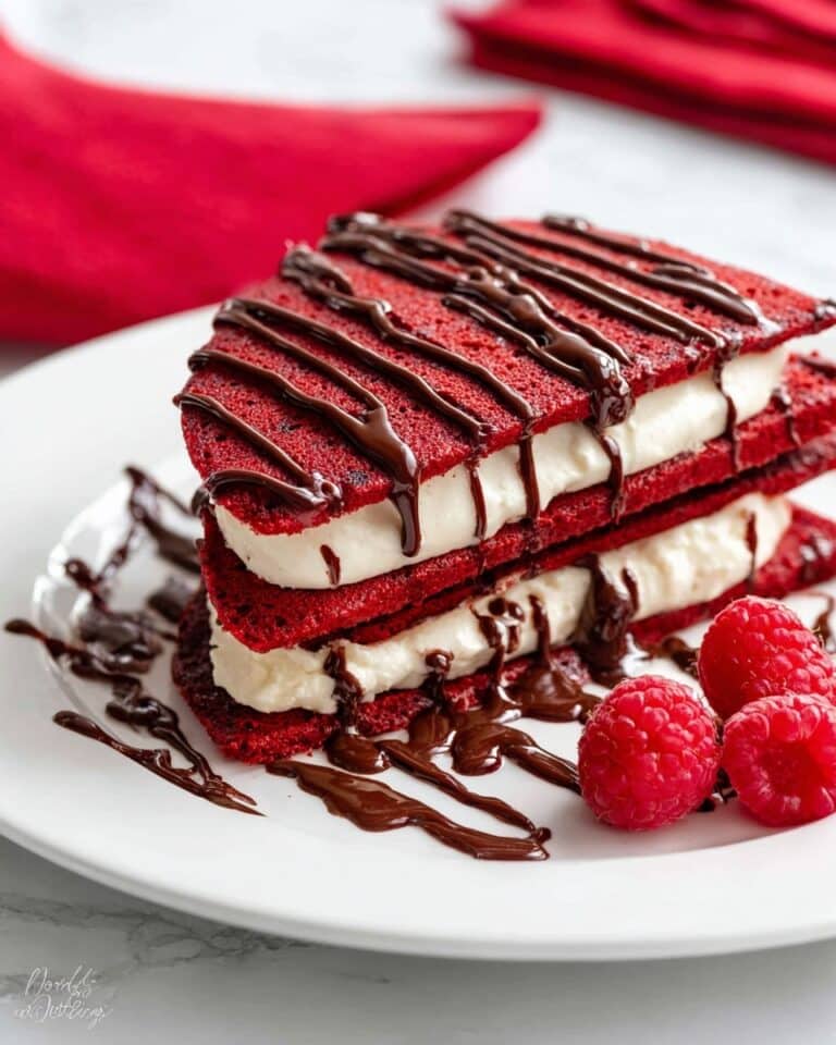 Red Velvet French Toast with Vanilla Bean Cheesecake Filling Recipe