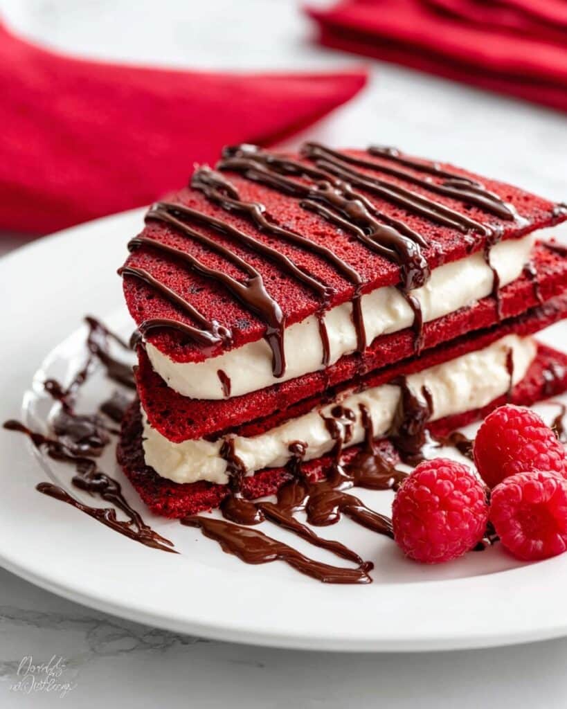 Red Velvet French Toast with Vanilla Bean Cheesecake Filling Recipe