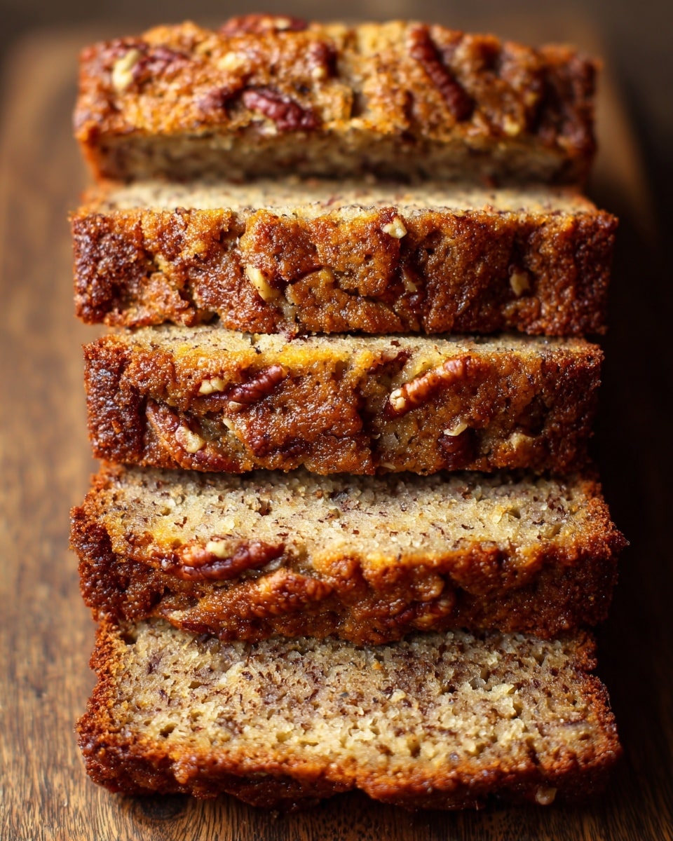 A close-up view of four rectangular slices of a textured nut bread arranged in a line on a wooden surface, each slice showing a golden brown crust with a slightly crumbly top. The inside of the bread is light beige with small bits of darker nuts evenly spread throughout, giving a crunchy look. The slices get slightly blurred as they go further back, emphasizing the front slice with its rough and uneven edges. photo taken with an iphone --ar 4:5 --v 7