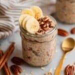 Banana Bread Overnight Oats Recipe