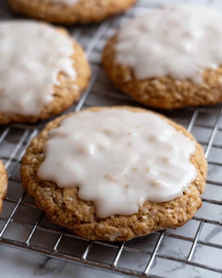 The Best Crumbl Iced Oatmeal Cookies Recipe