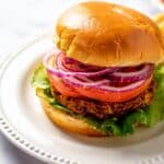 Simple Chickpea Cauliflower Burger – Vegan Recipe