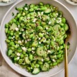 Edamame Salad with Cucumbers and Feta Recipe