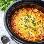 Slow Cooker Chicken Enchilada Casserole Recipe