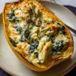 Spinach and Artichoke Stuffed Spaghetti Squash Recipe
