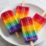 Easy Rainbow Cheesecake Popsicles Recipe