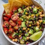 Southwest Chickpea Black Bean Salad Recipe