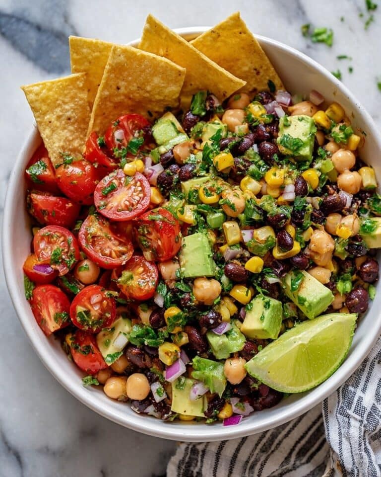 Southwest Chickpea Black Bean Salad Recipe