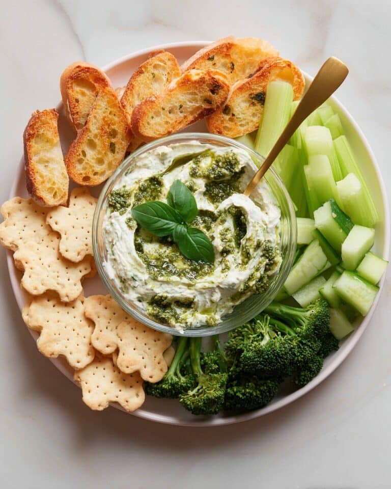 Pesto Whipped Feta Dip Recipe