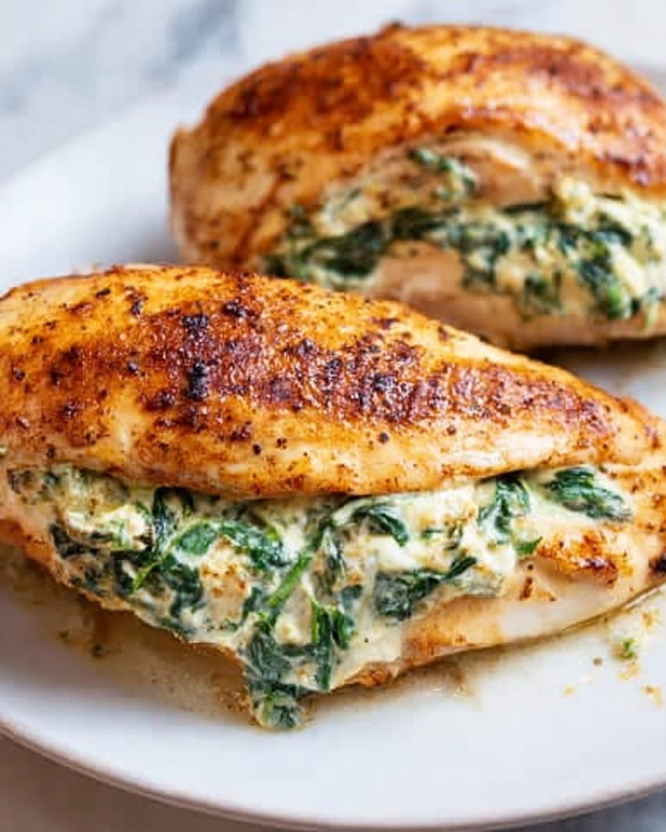 The image shows a white plate with a large, golden-brown folded omelette on the right side. The omelette has a slightly crispy texture on top with some darker spots indicating it is cooked well. Underneath the folded part of the omelette, a creamy filling with visible green herbs and small chunks of white ingredients is spilling out onto the plate. The plate sits on a white marbled surface. Photo taken with an iphone --ar 4:5 --v 7