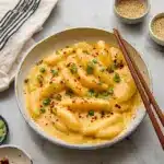 Vegan Cheese Tteokbokki (Cheesy Korean Rice Cakes) Recipe