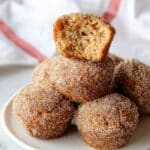 Gluten-Free Cinnamon Sugar Mini Baked Donuts (Made with Applesauce) Recipe