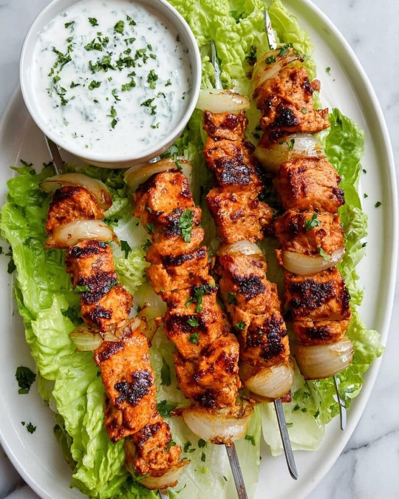 Shish Tawook Grilled Chicken Skewers Recipe