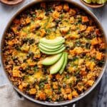 Southwest Sweet Potato, Black Bean and Rice Skillet Recipe