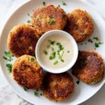 Chickpea Fritters with Tahini Sauce Recipe