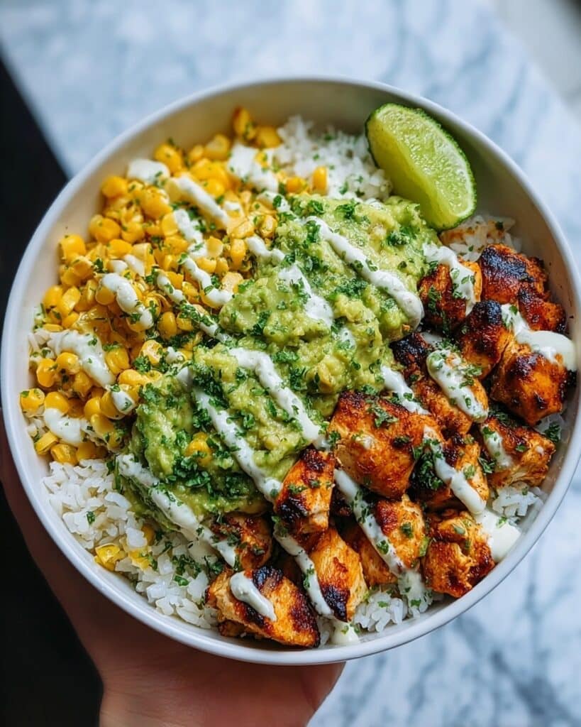 Healthy Street Corn Chicken Bowl Recipe