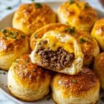 Garlic Parmesan Cheeseburger Bombs Recipe