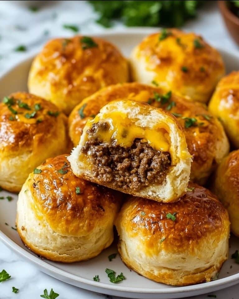 Garlic Parmesan Cheeseburger Bombs Recipe