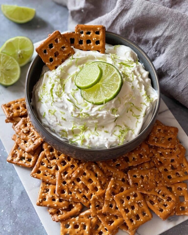 Margarita Dip with Salted Pretzels Recipe