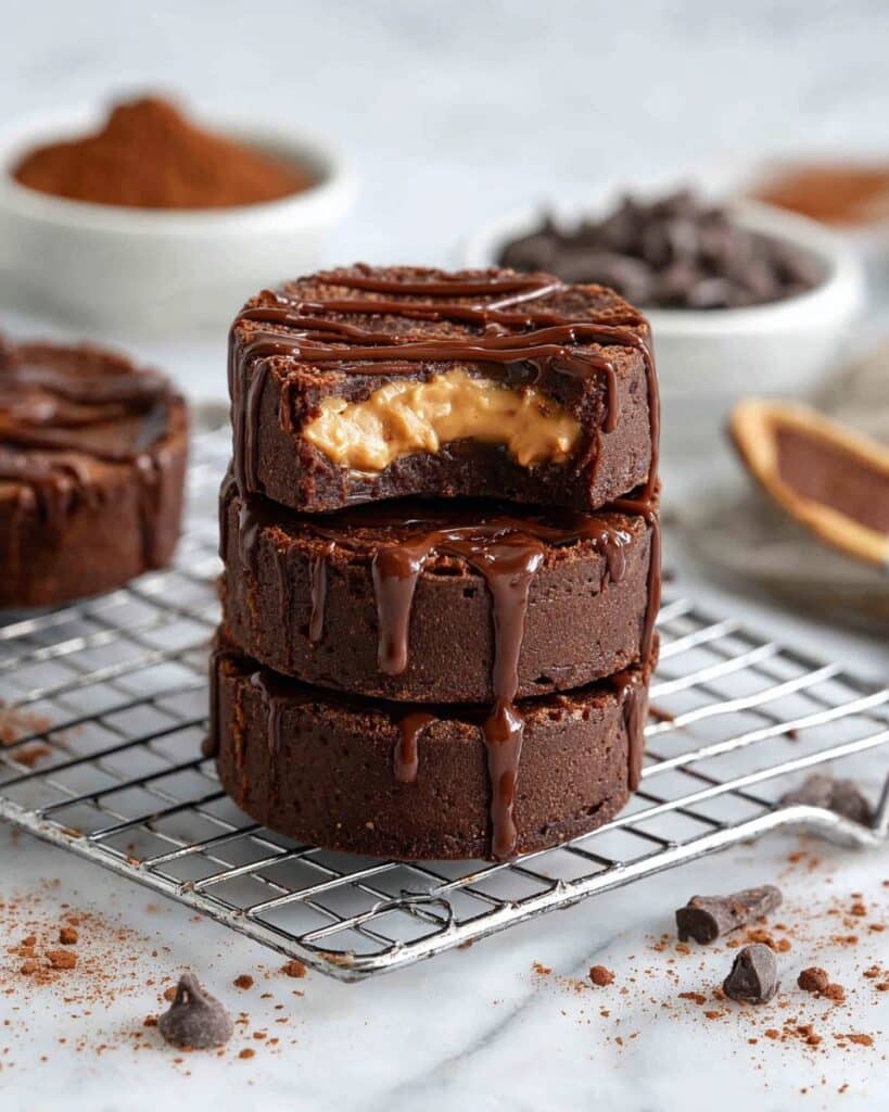 No Bake Peanut Butter Brownie Cups Recipe