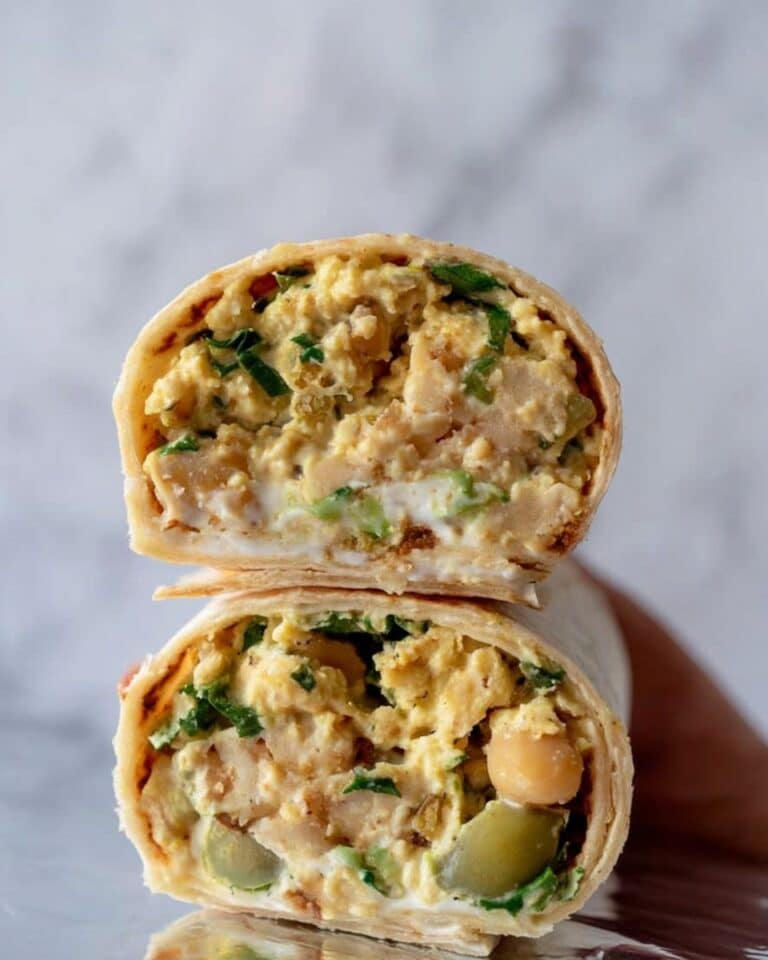 Vegan Avocado Chickpea Wraps Recipe