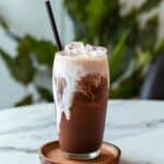 Iced Cocoa Milk Tea with Cheese Foam Recipe