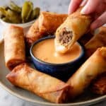 Cheeseburger Spring Rolls Recipe