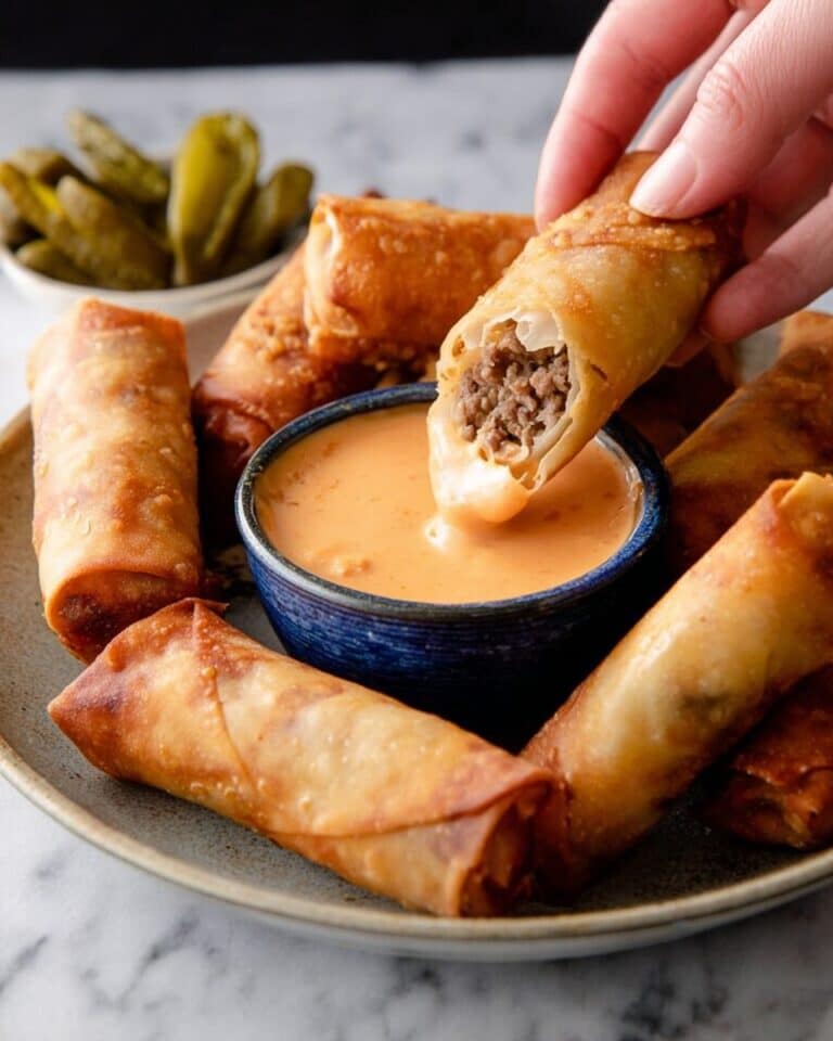Cheeseburger Spring Rolls Recipe