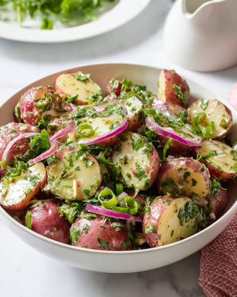Best Ever Healthy No-Mayo Herb-Infused Potato Salad Recipe