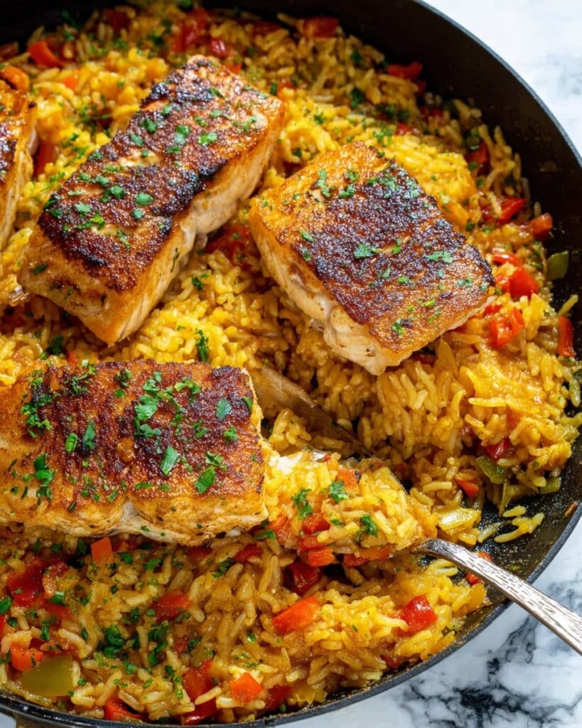 One Pot Salmon and Rice Recipe