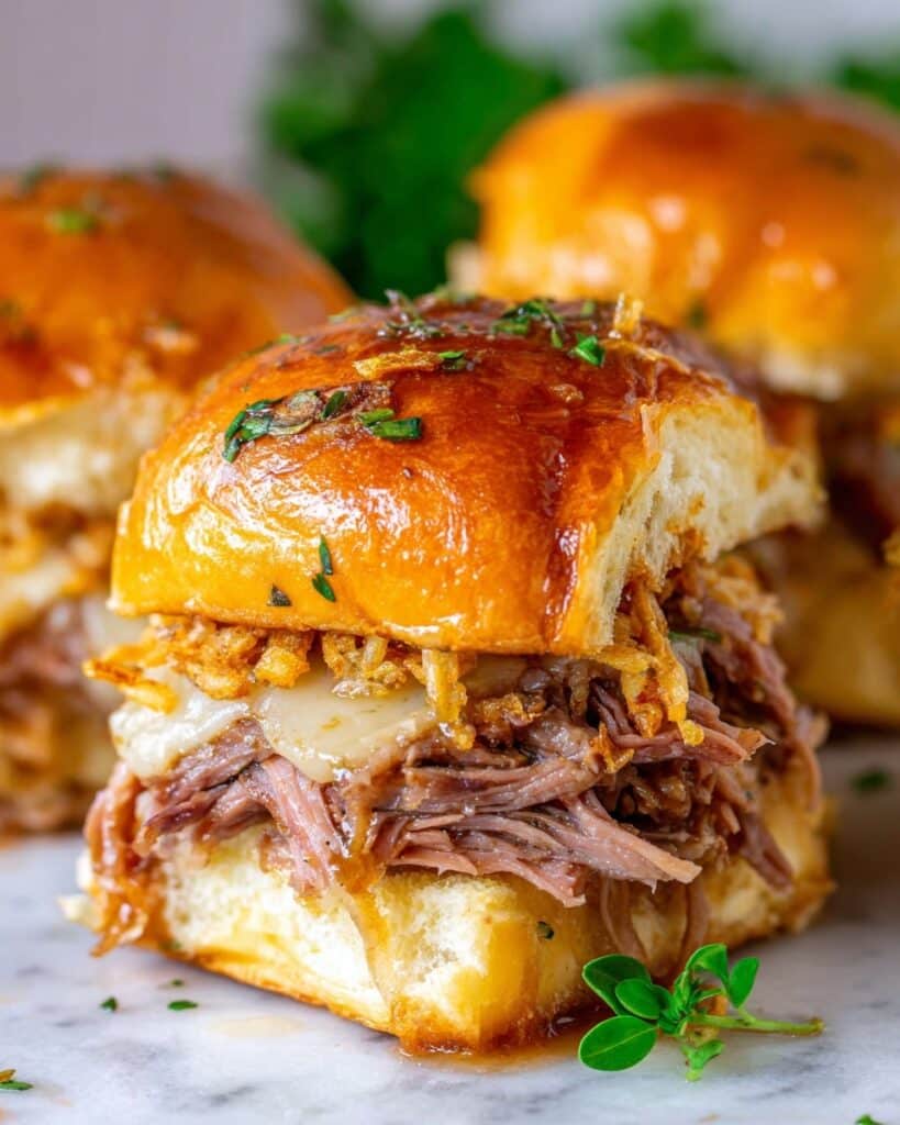 Easy French Dip Sliders Recipe